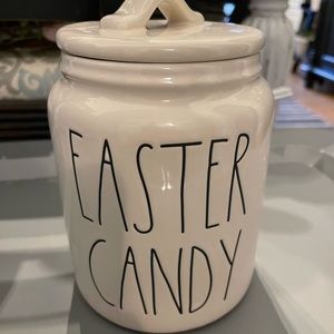 Rae dunn Easter candy canister